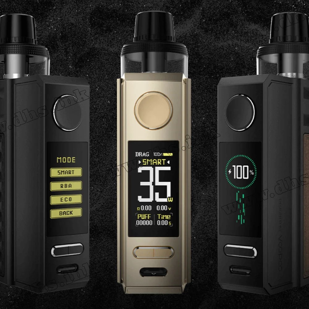 Многоразовая электронная сигарета - Voopoo Drag E60 Pod Kit 2550 мАч (Carbon Fiber)