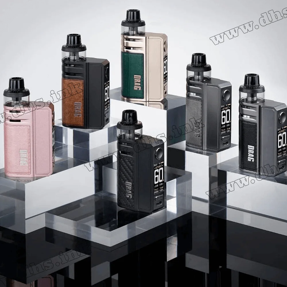 Многоразовая электронная сигарета - Voopoo Drag E60 Pod Kit 2550 мАч (Carbon Fiber)