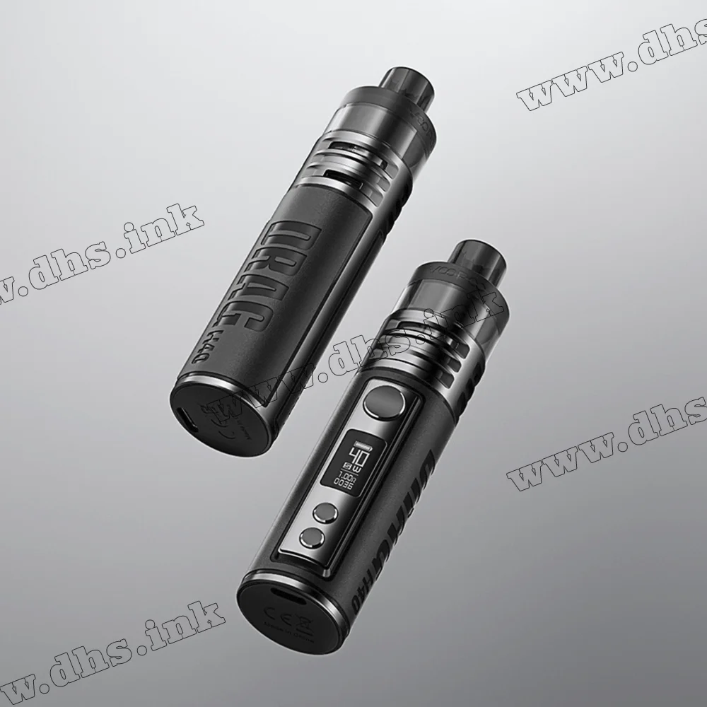 Многоразовая электронная сигарета - Voopoo Drag H40 Pod Kit 1500 мАч (Gun Metal)