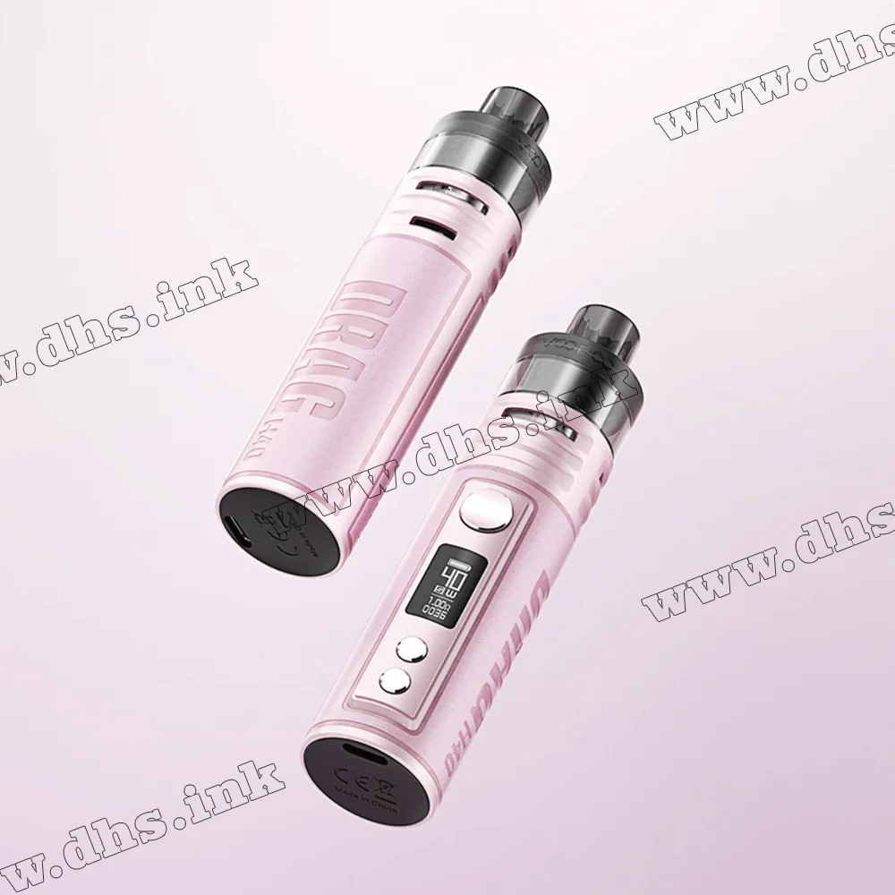 Многоразовая электронная сигарета - Voopoo Drag H40 Pod Kit 1500 мАч (Pink)