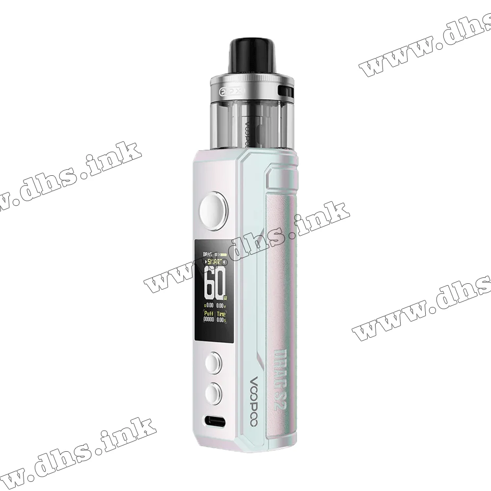 Многоразовая электронная сигарета - Voopoo Drag S2 Pod Kit 2500 мАч (Colorful Silver)