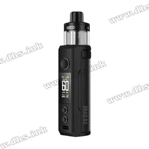 Многоразовая электронная сигарета - Voopoo Drag S2 Pod Kit 2500 мАч (Spray Black)