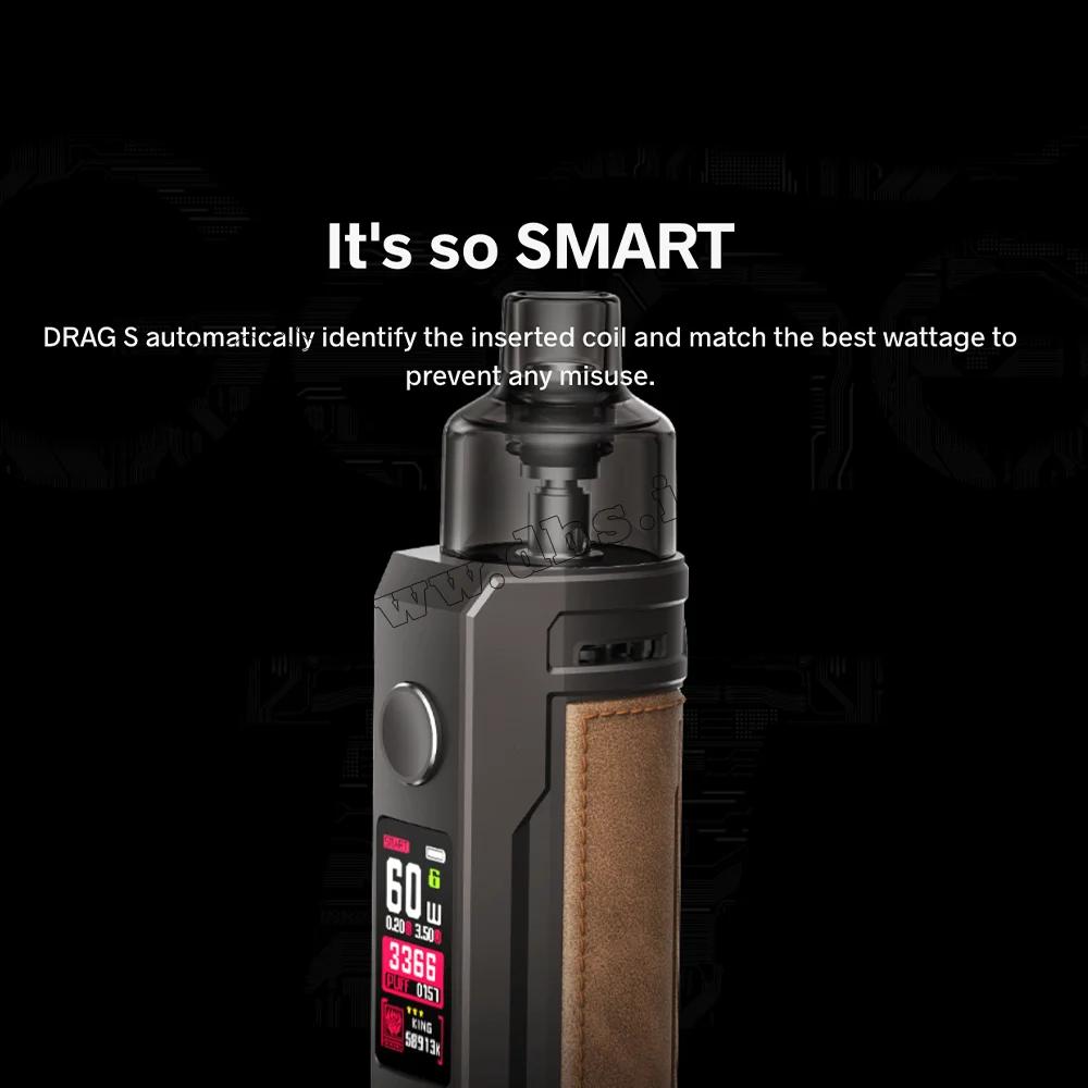 Многоразовая электронная сигарета - Voopoo Drag S Pod Kit 2500 мАч (Retro)