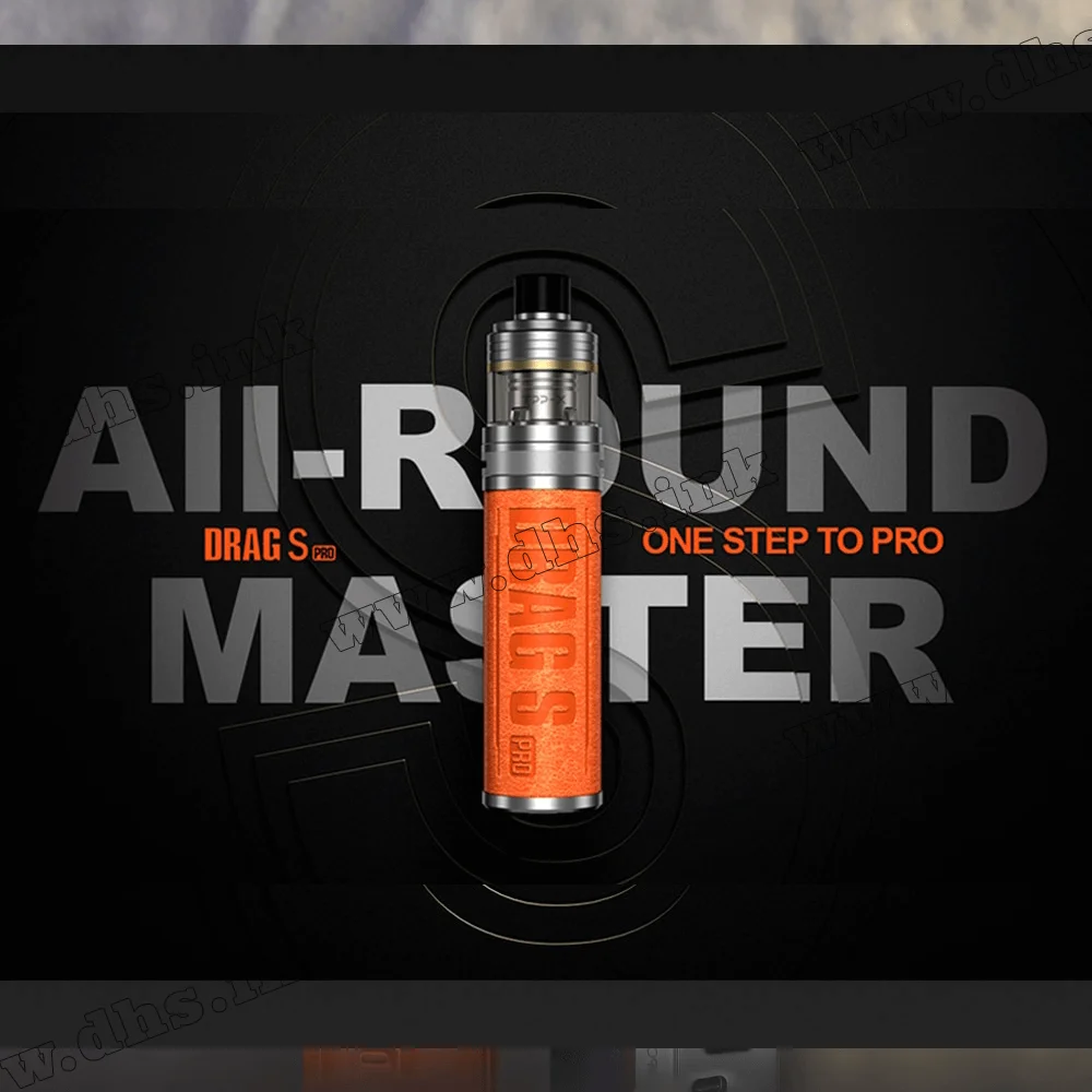 Многоразовая электронная сигарета - Voopoo Drag S Pro Pod Kit 3000 мАч (California Orange)
