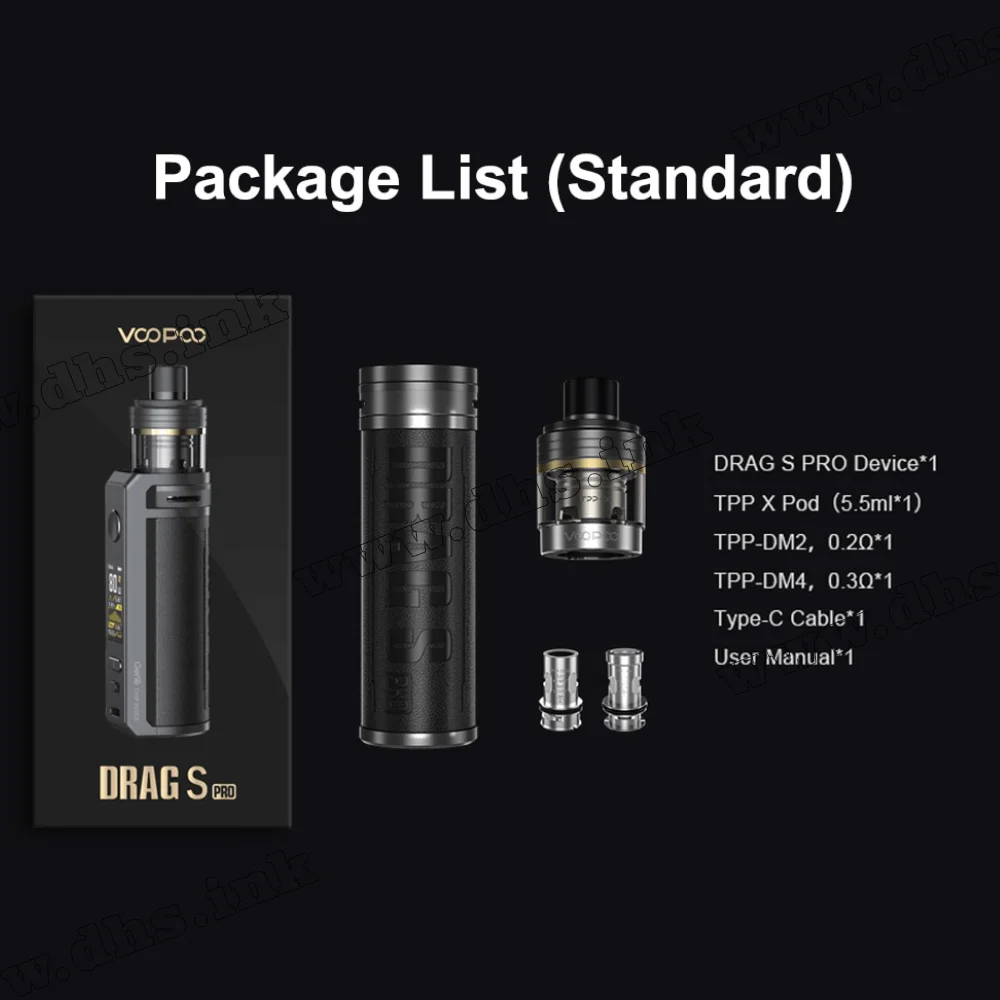 Многоразовая электронная сигарета - Voopoo Drag S Pro Pod Kit 3000 мАч (California Orange)