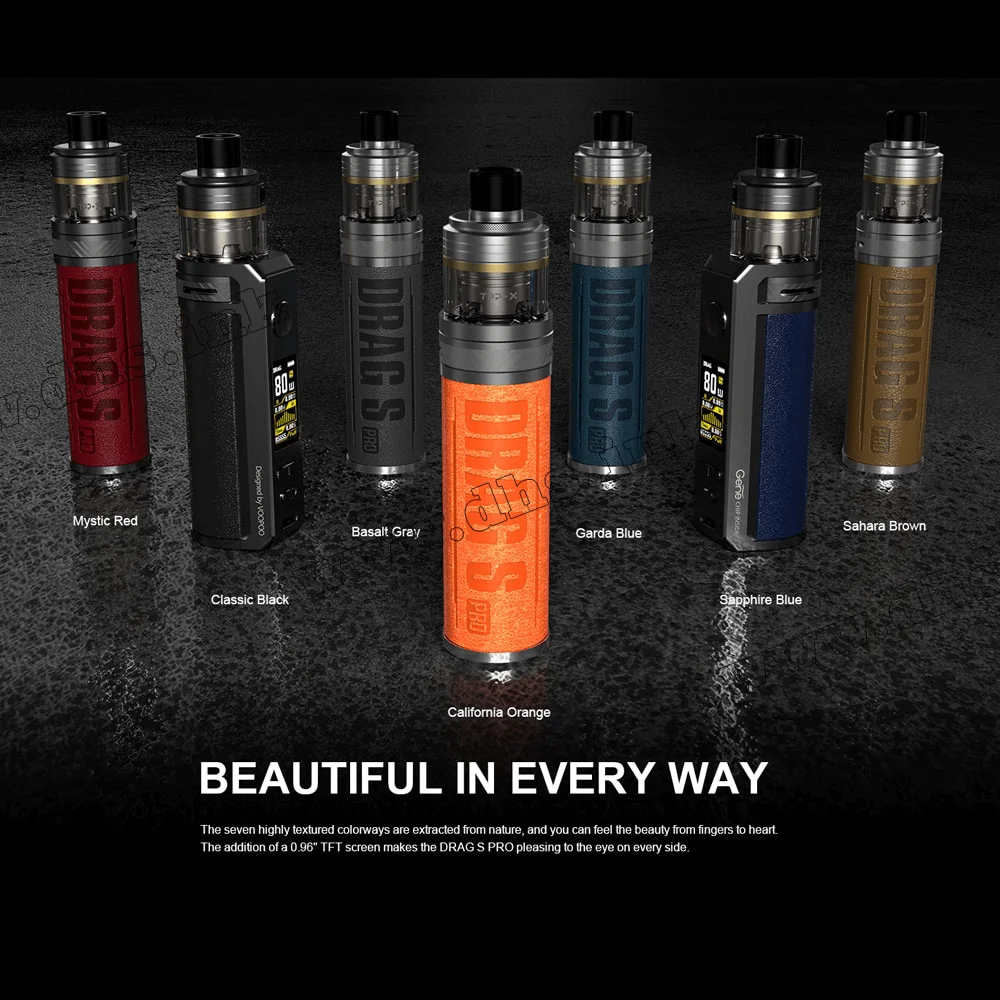 Многоразовая электронная сигарета - Voopoo Drag S Pro Pod Kit 3000 мАч (California Orange)
