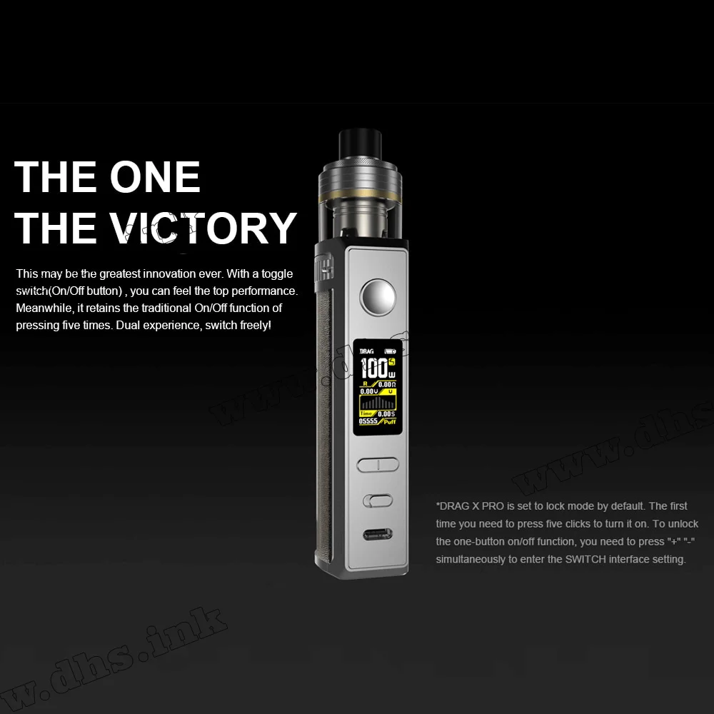 Многоразовая электронная сигарета - Voopoo Drag X Pro Mod Pod Kit (Classic Black)