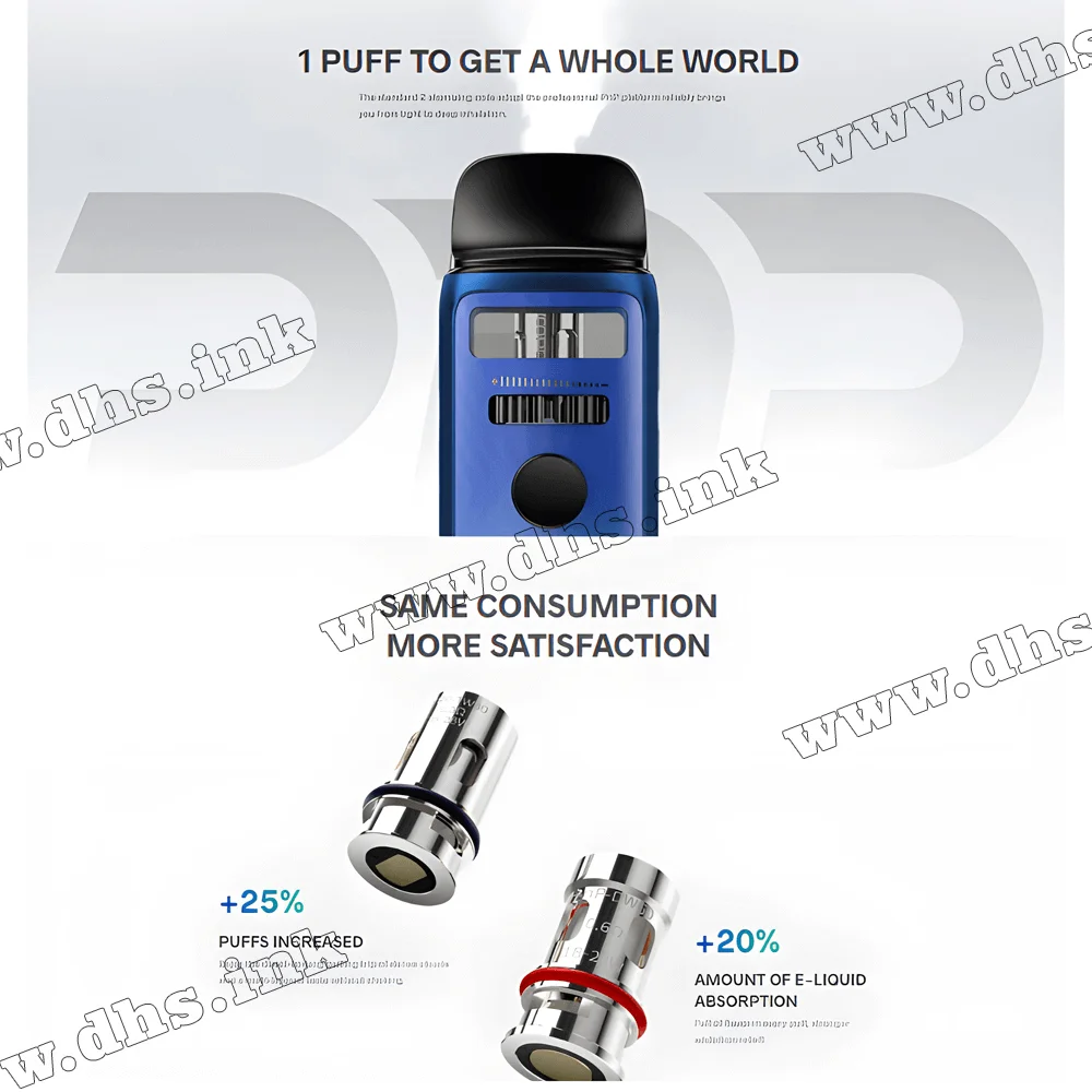 Многоразовая электронная сигарета - Voopoo Vinci 3 Mod Pod Kit 1800 мАч (Aurora Blue)