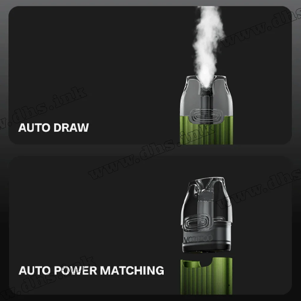 Многоразовая электронная сигарета - Voopoo VMATE Infinity Edition Pod Kit 900 мАч (Shiny Green)