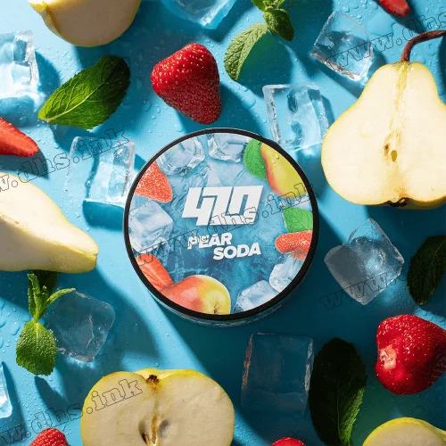 Табак 420 (medium) Frost Line - Pear Soda (Груша, Клубника, Мята, Лед) 250г
