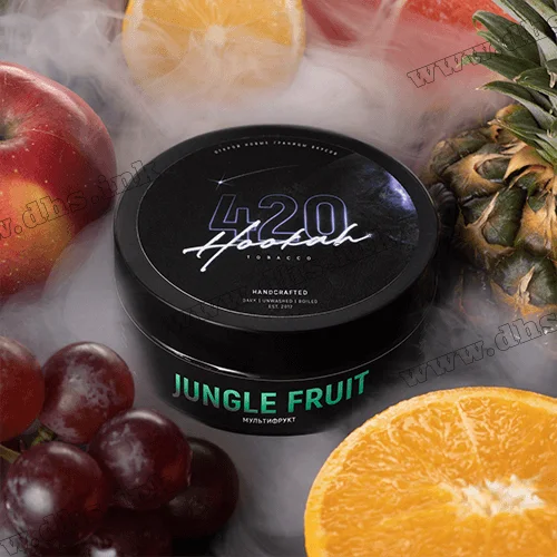 Табак 420 (medium) - Jungle Fruit (Банан, Яблоко, Ананас, Апельсин) 50г
