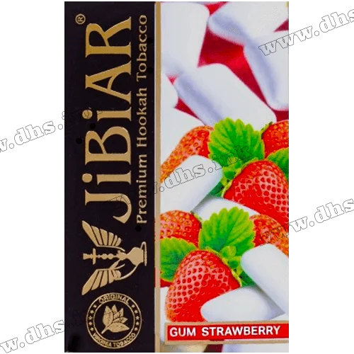 Табак Jibiar (Джибиар) - Gum Strawberry (Жвачка, Клубника) 50г