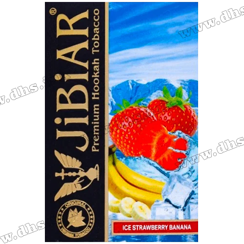 Табак Jibiar (Джибиар) - Ice Strawberry Banana (Клубника, Банан, Лед) 50г