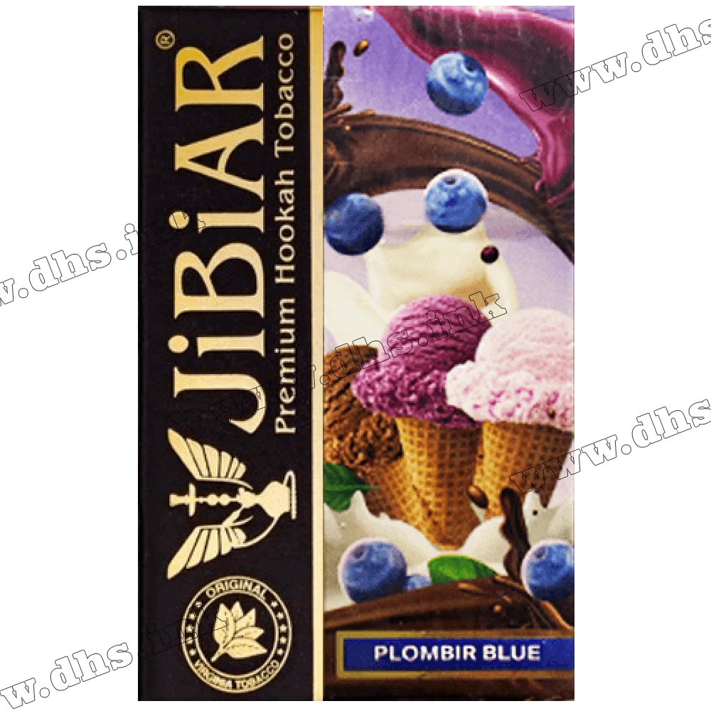 Табак Jibiar (Джибиар) - Plombir Blue (Мороженое, Черника) 50г