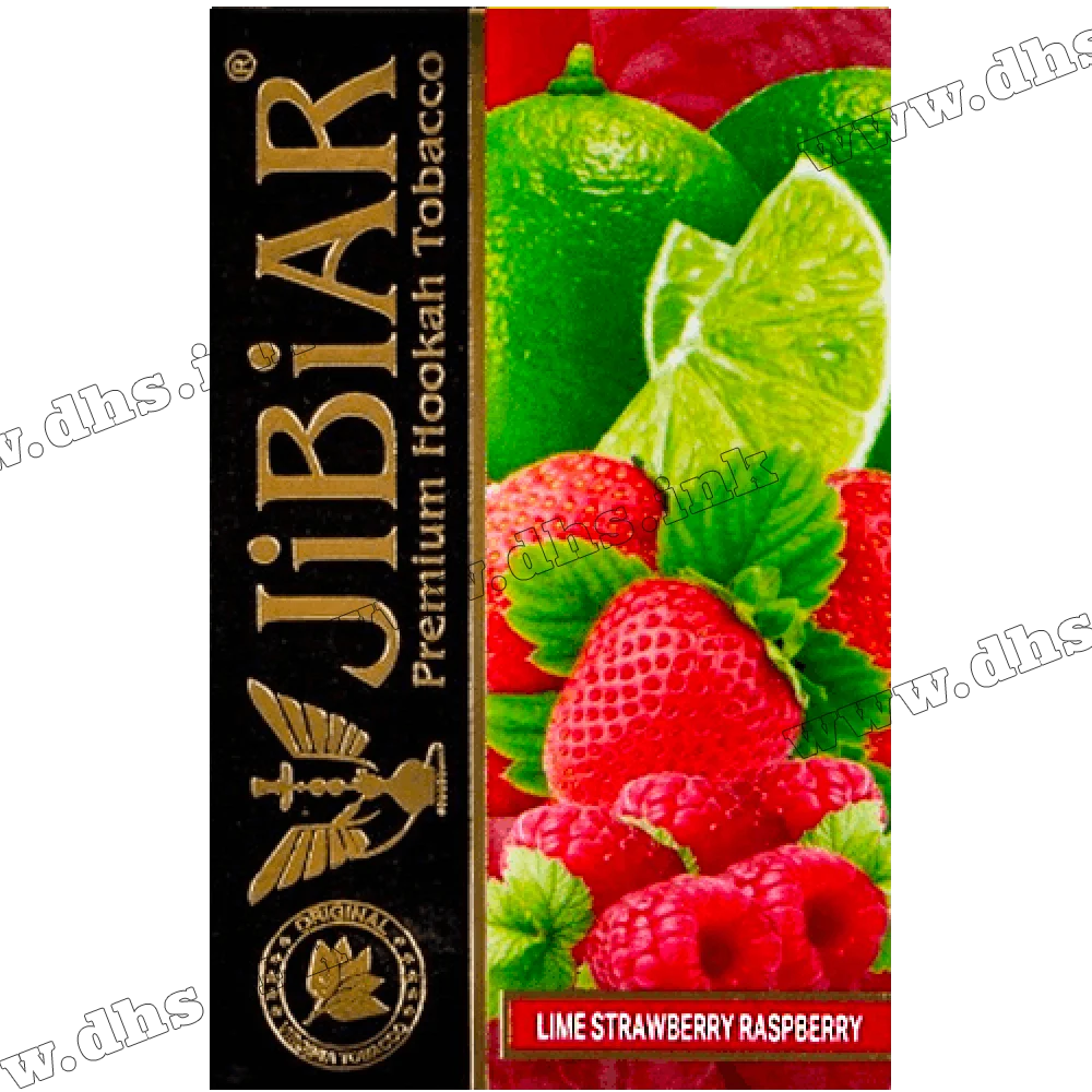 Табак Jibiar (Джибиар) - Lime Strawberry Raspberry (Лайм, Клубника, Малина) 50г