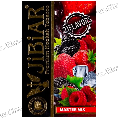 Табак Jibiar (Джибиар) - Master Mix (Малина, Ежевика, Клубника, Лед) 50г 