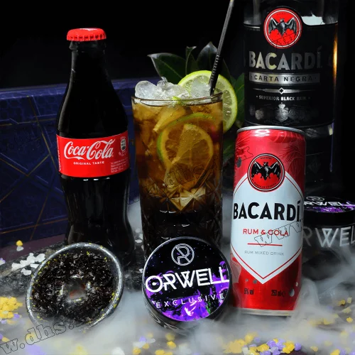 Табак Orwell (Орвел) medium - Bacardi Black (Кола, Ром, Лимон) 200г