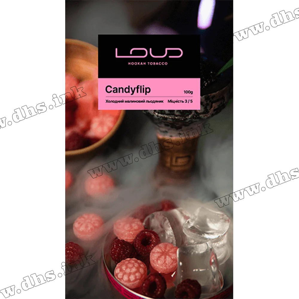 Табак Loud (Лауд) - Candyflip (Малиновый Леденец) 100г