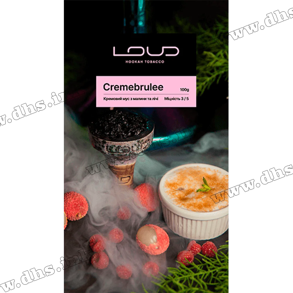 Табак Loud (Лауд) - Cremebrulee (Мусс, Малина, Личи) 100г