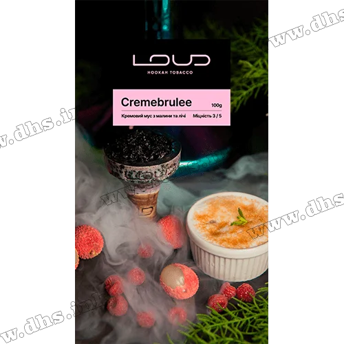Табак Loud (Лауд) - Cremebrulee (Мусс, Малина, Личи) 100г