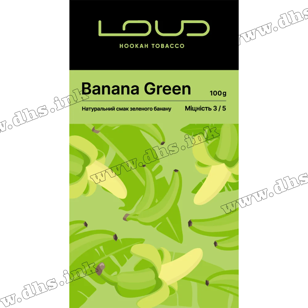 Табак Loud (Лауд) - Banana Green (Зеленый Банан) 100г