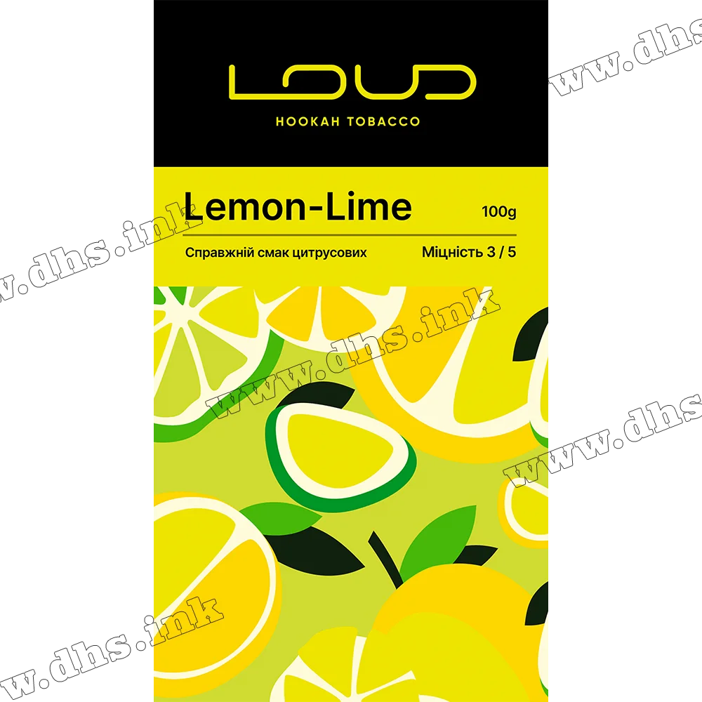 Табак Loud (Лауд) - Lemon-Lime (Лимон, Лайм) 100г