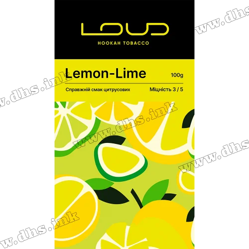 Табак Loud (Лауд) - Lemon-Lime (Лимон, Лайм) 100г