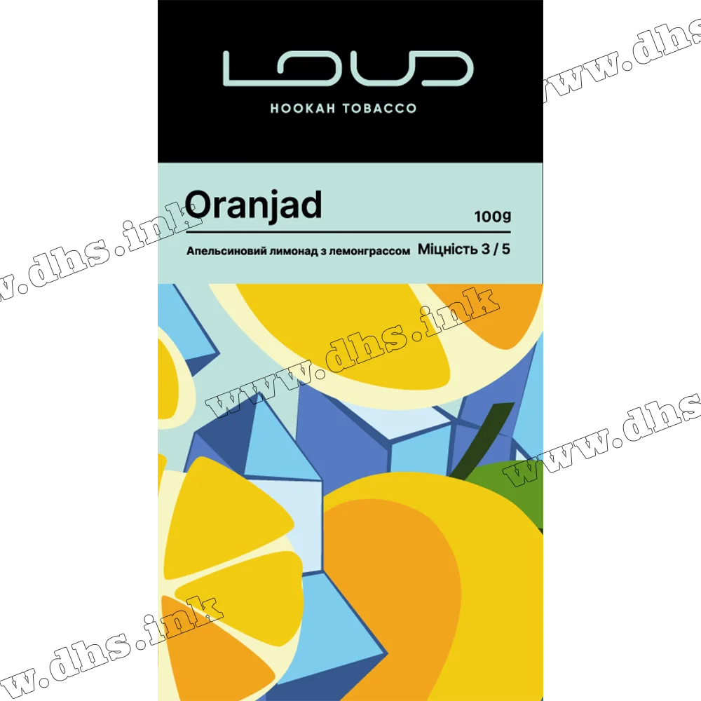 Табак Loud (Лауд) - Oranjad (Апельсин, Пряности, Лед) 100г