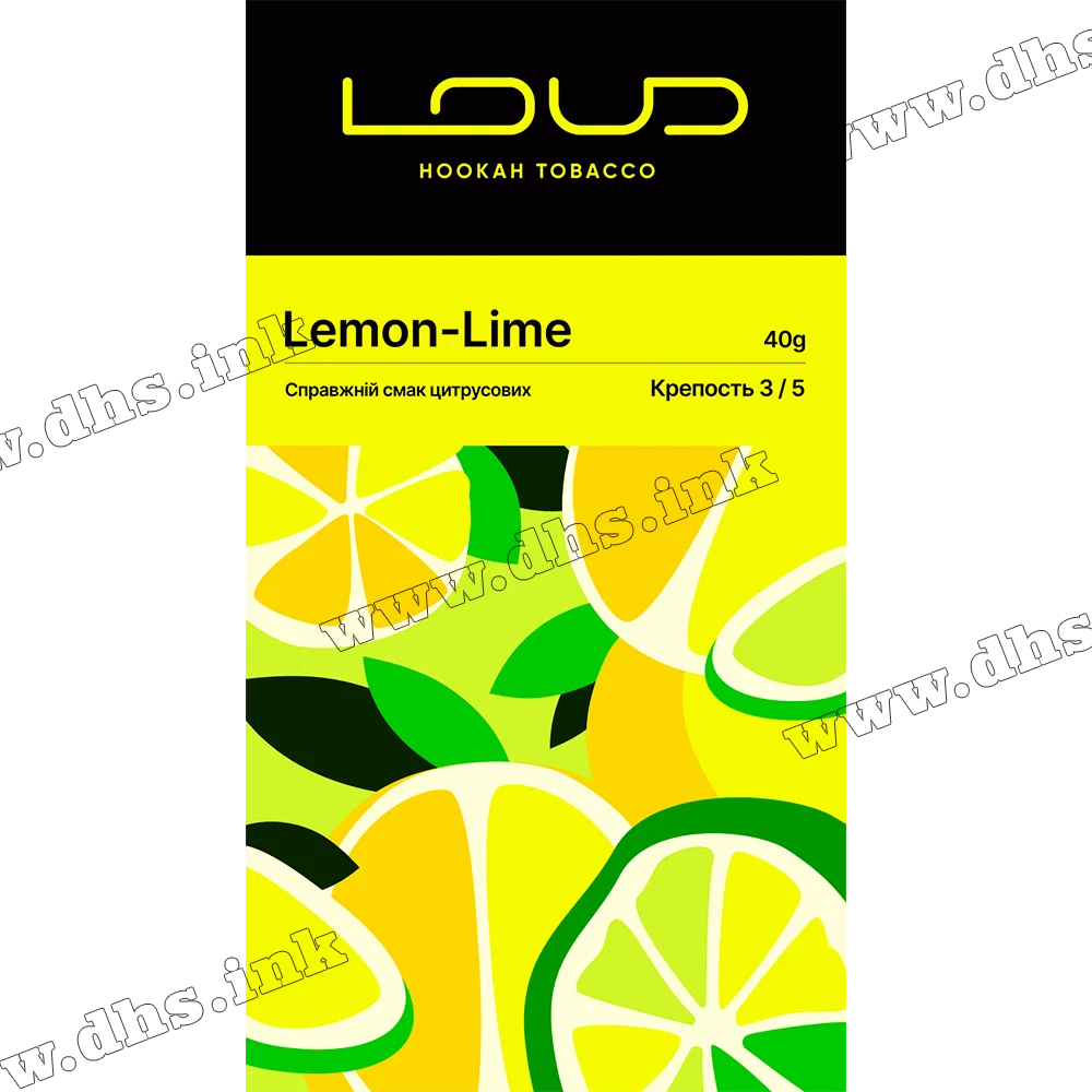 Табак Loud (Лауд) - Lemon-Lime (Лимон, Лайм) 40г
