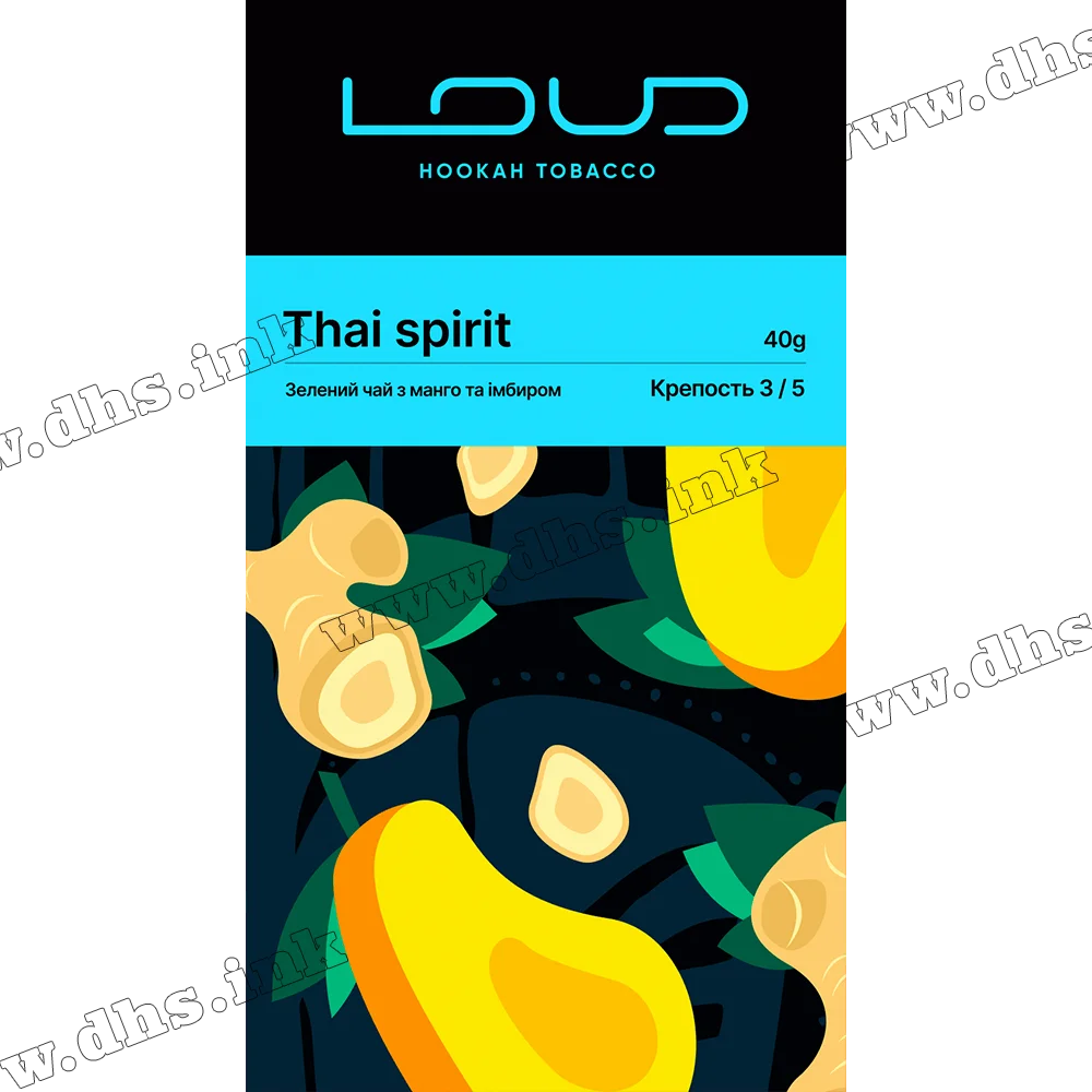 Табак Loud (Лауд) - Thai Spirit (Зеленый Чай, Манго, Имбирь) 40г