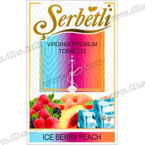 Табак Serbetli (Щербетли) - Ice berry peach (Ежевика Лед Малина Персик Ягоды) 50г