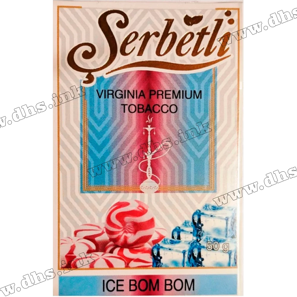 Тютюн Serbetli (Щербетлі) - Ice bom bom (Вишня Льодяник Малина) 50г