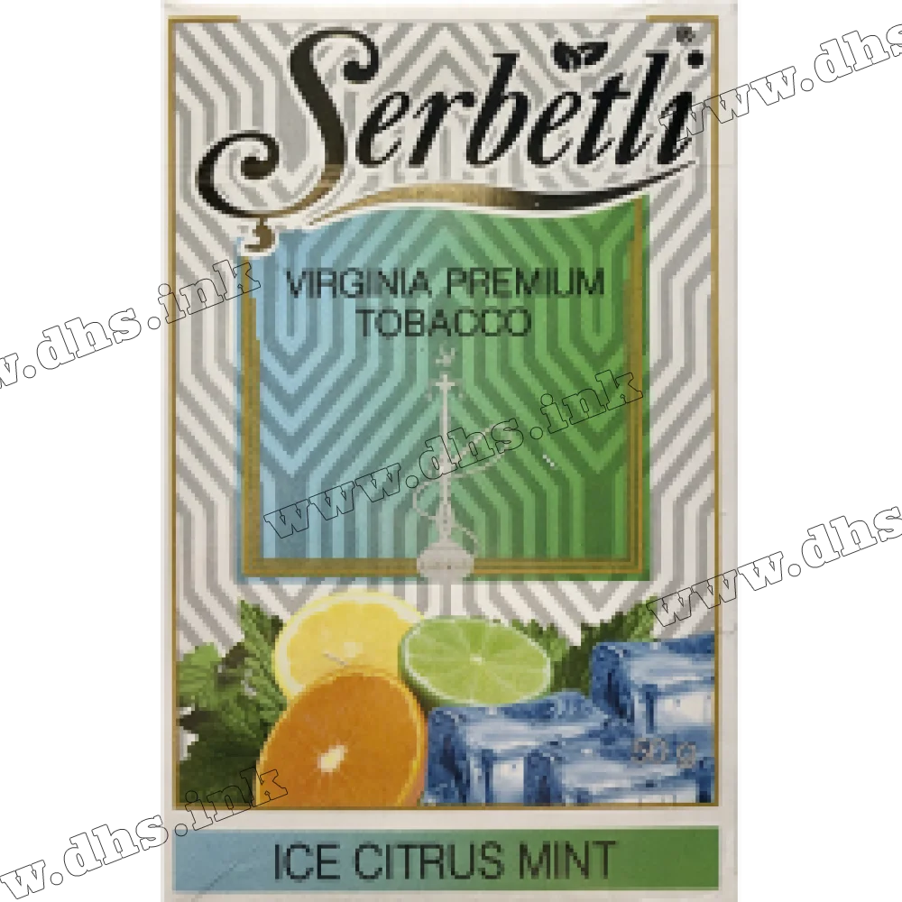 Табак Serbetli (Щербетли) - Ice citrus mint (Апельсин Лайм Лед Лимон Мята) 50г
