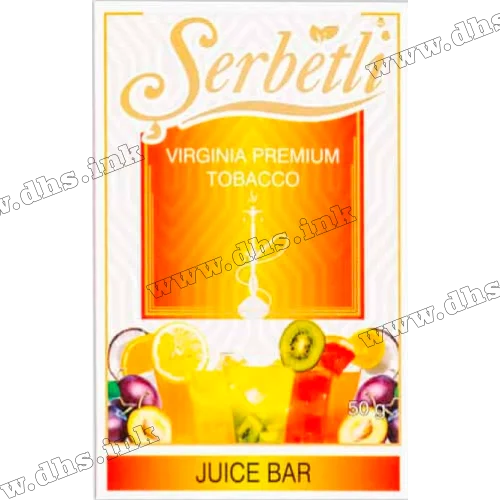 Табак Serbetli (Щербетли) - Juice bar (Апельсин Дыня Киви Лимонад Малина Маракуйя) 50г