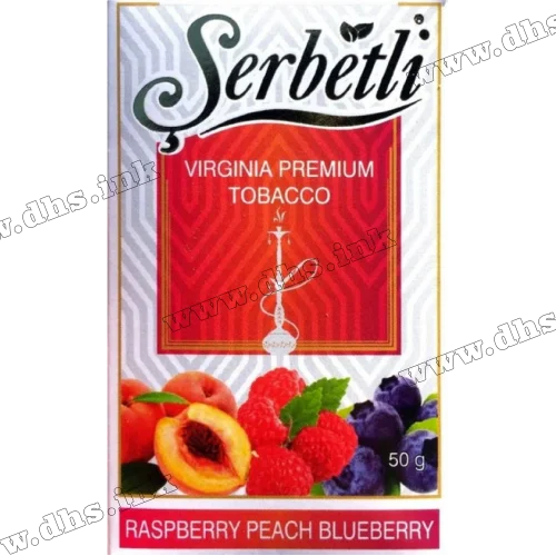 Табак Serbetli (Щербетли) - Raspberry peach blueberry (Малина Персик Черника) 50г