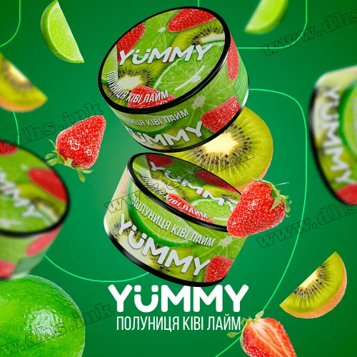 Табак Yummy (Ямми) - Клубника, Киви, Лайм 100г