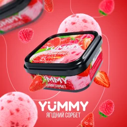 Табак Yummy (Ямми) - Ягодный Сорбет (Клубника, Малина, Мороженое) 250г
